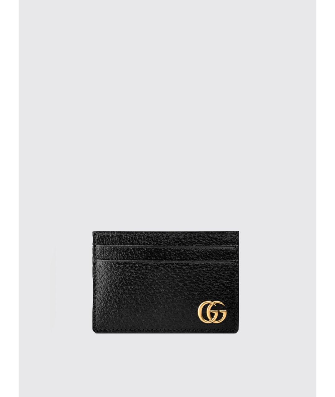 GUCCI Черный кожаный кардхолдер, фото 3