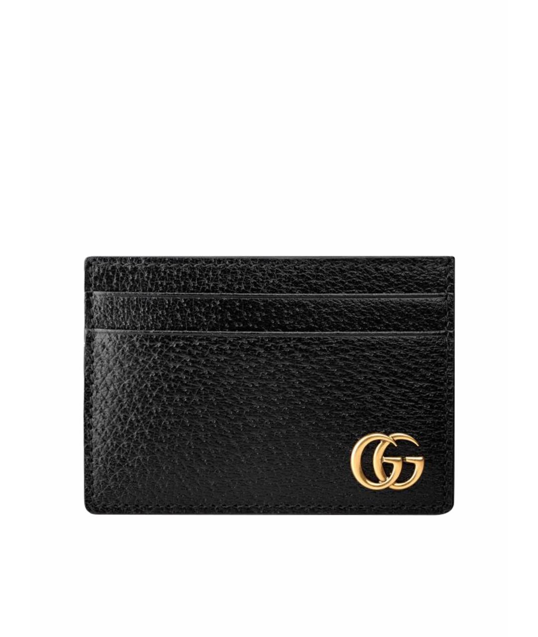 GUCCI Черный кожаный кардхолдер, фото 1