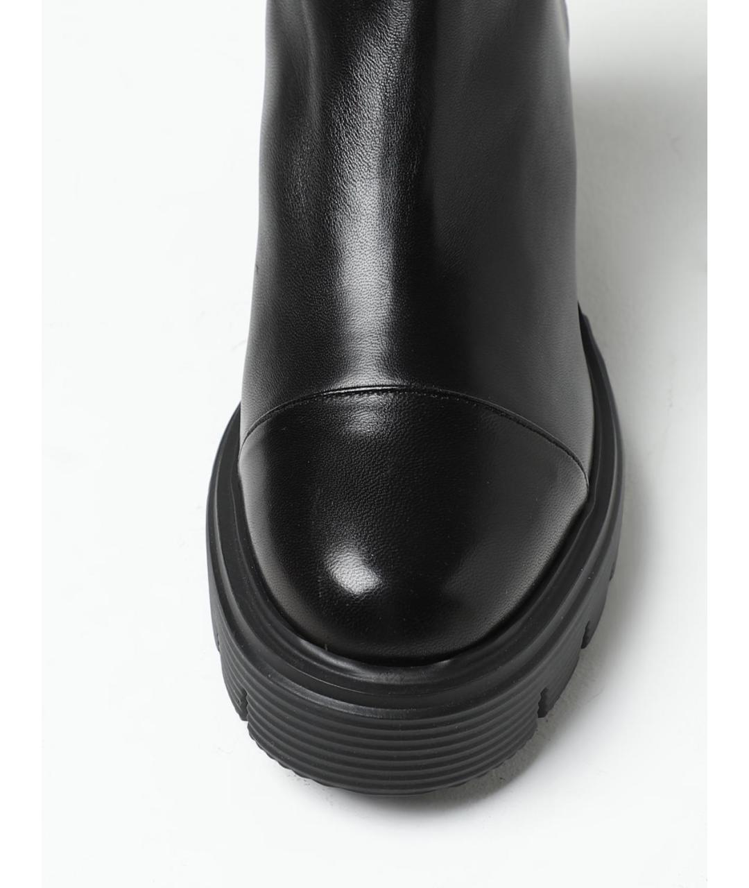 STUART WEITZMAN Черные кожаные ботинки, фото 4