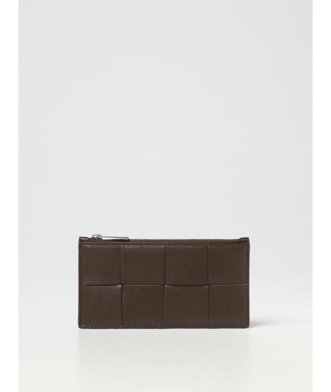 BOTTEGA VENETA Коричневый кожаный кардхолдер, фото 4