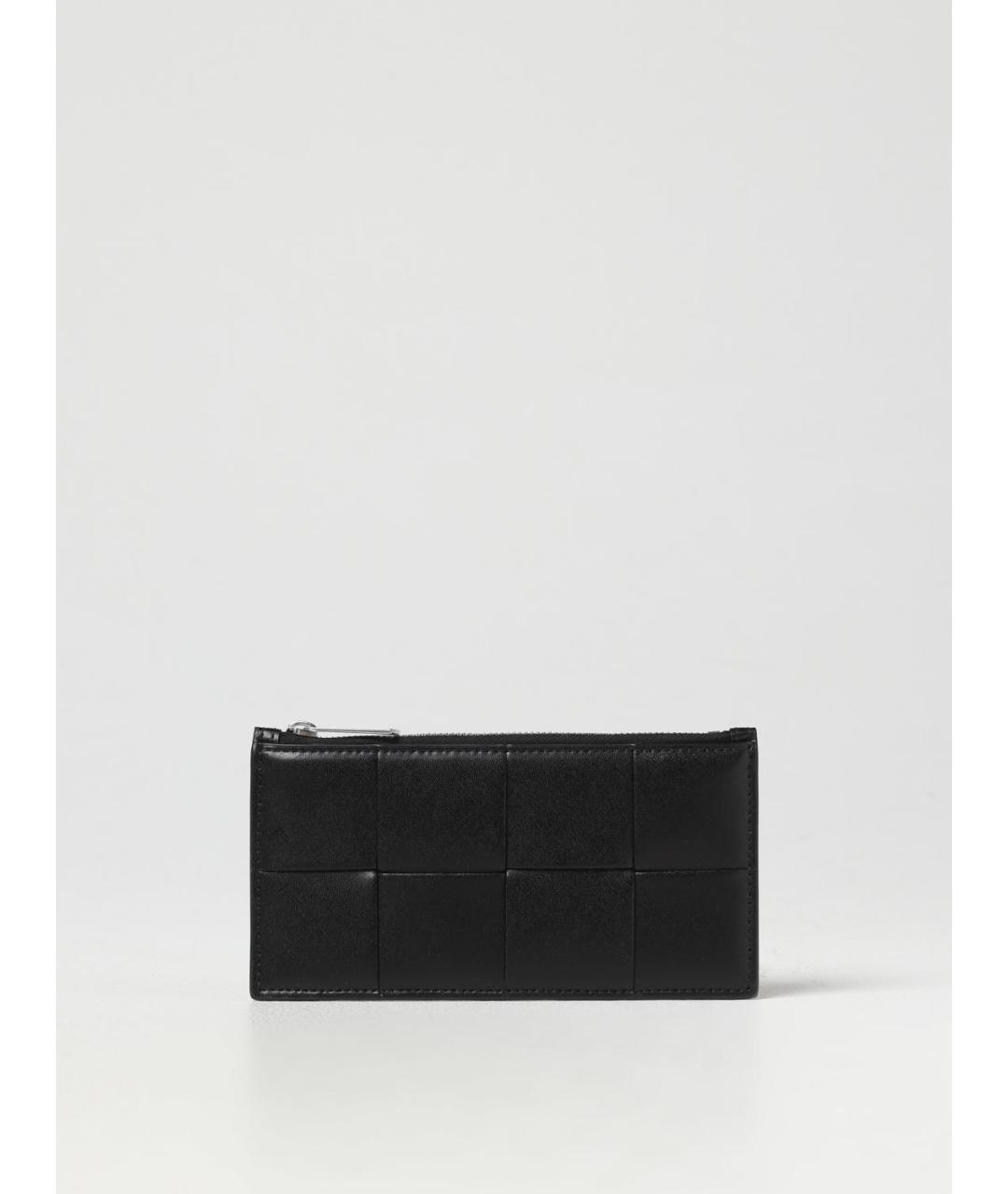 BOTTEGA VENETA Черный кожаный кардхолдер, фото 4