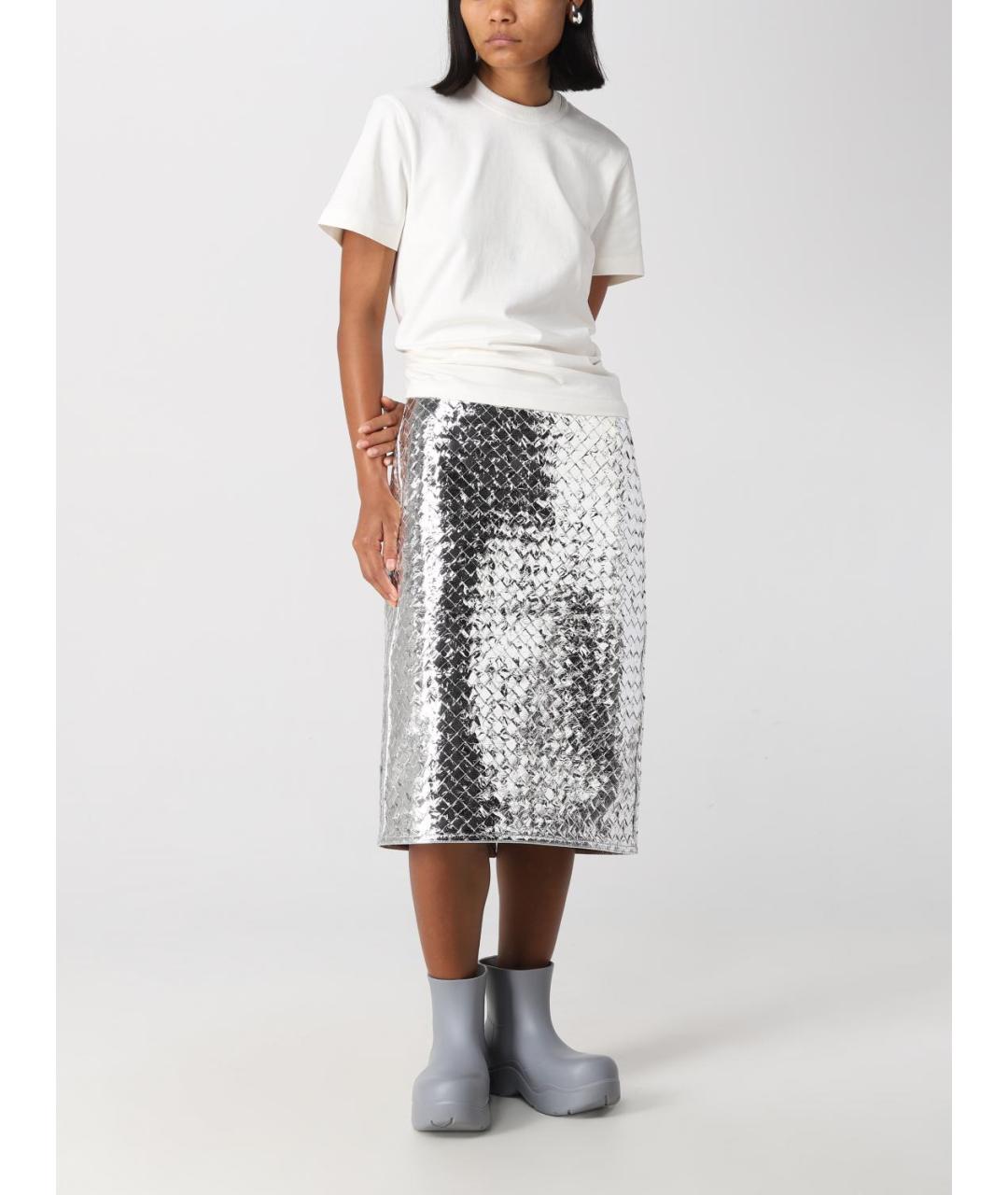 BOTTEGA VENETA Белая хлопковая футболка, фото 3