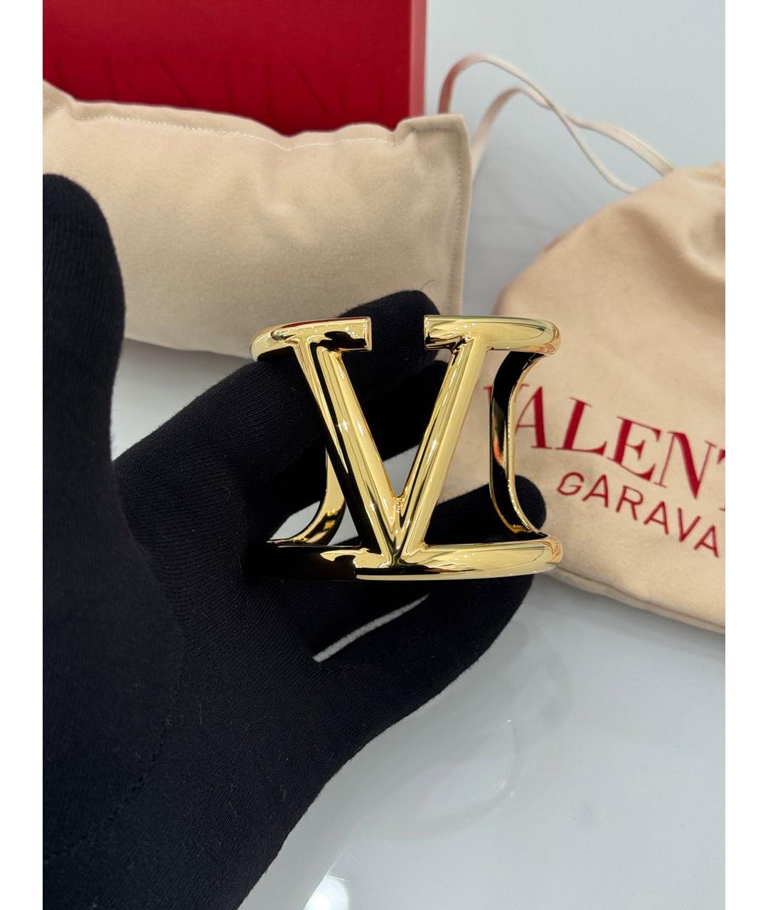 VALENTINO Золотой латунный браслет, фото 7