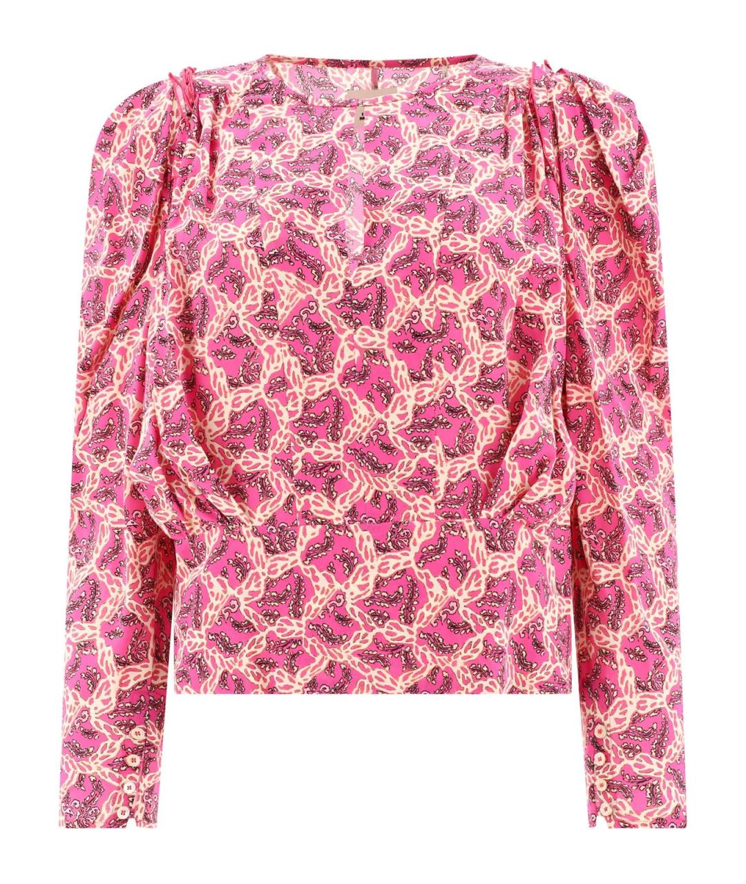 ISABEL MARANT Розовая шелковая блузы, фото 1