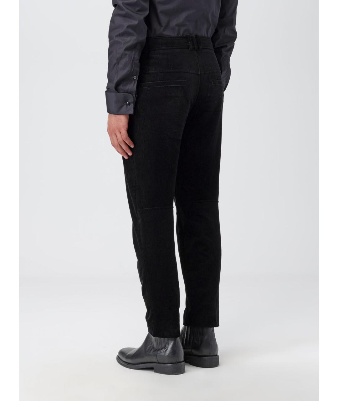 BALMAIN Черные хлопковые повседневные брюки, фото 4