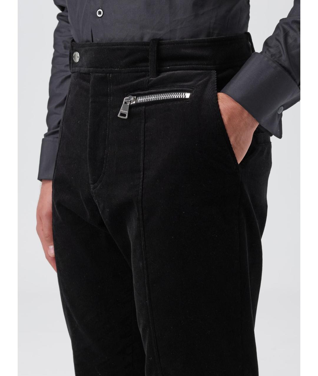 BALMAIN Черные хлопковые повседневные брюки, фото 6