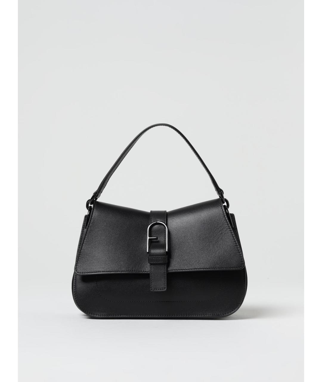 FURLA Черная кожаная сумка через плечо, фото 4
