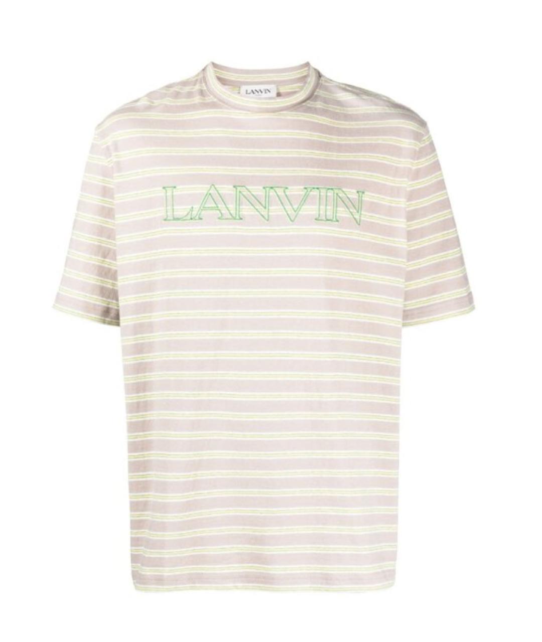 LANVIN Бежевая футболка, фото 1