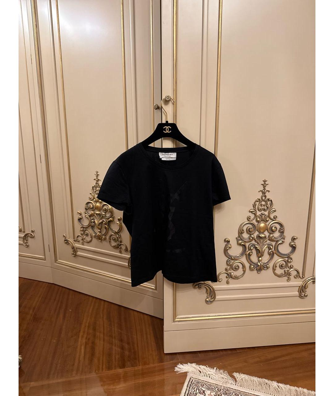 SAINT LAURENT Черная футболка, фото 2