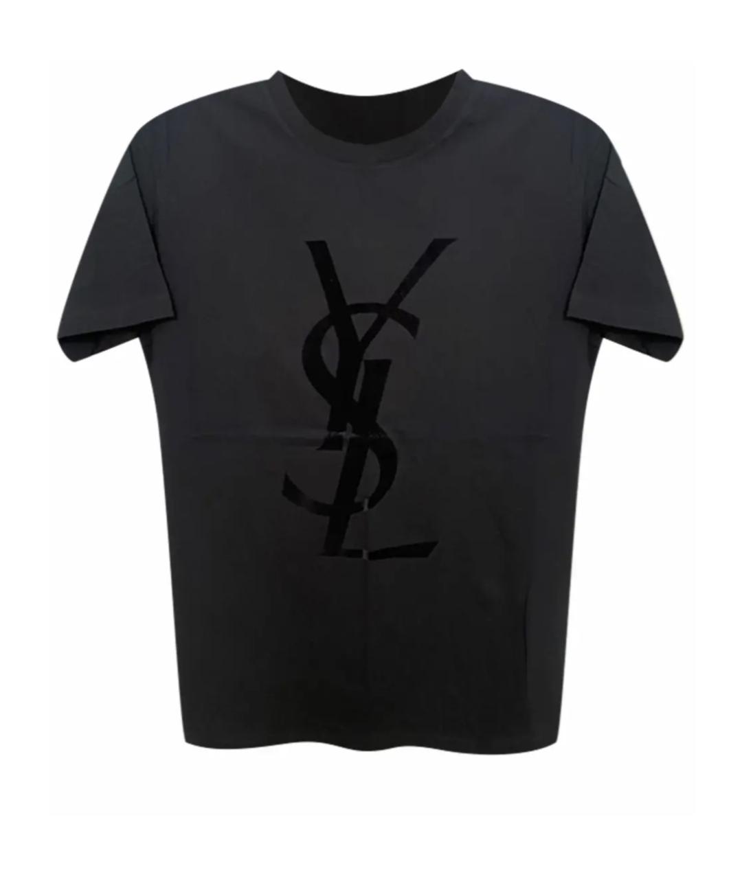 SAINT LAURENT Черная футболка, фото 1