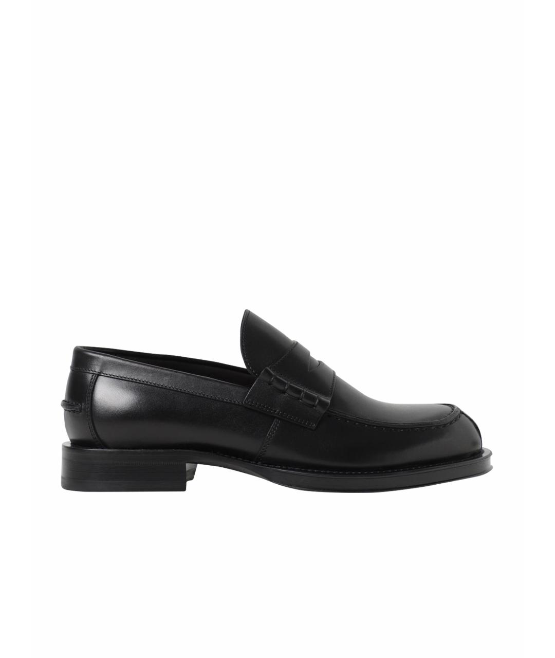 LANVIN Черные кожаные лоферы, фото 1
