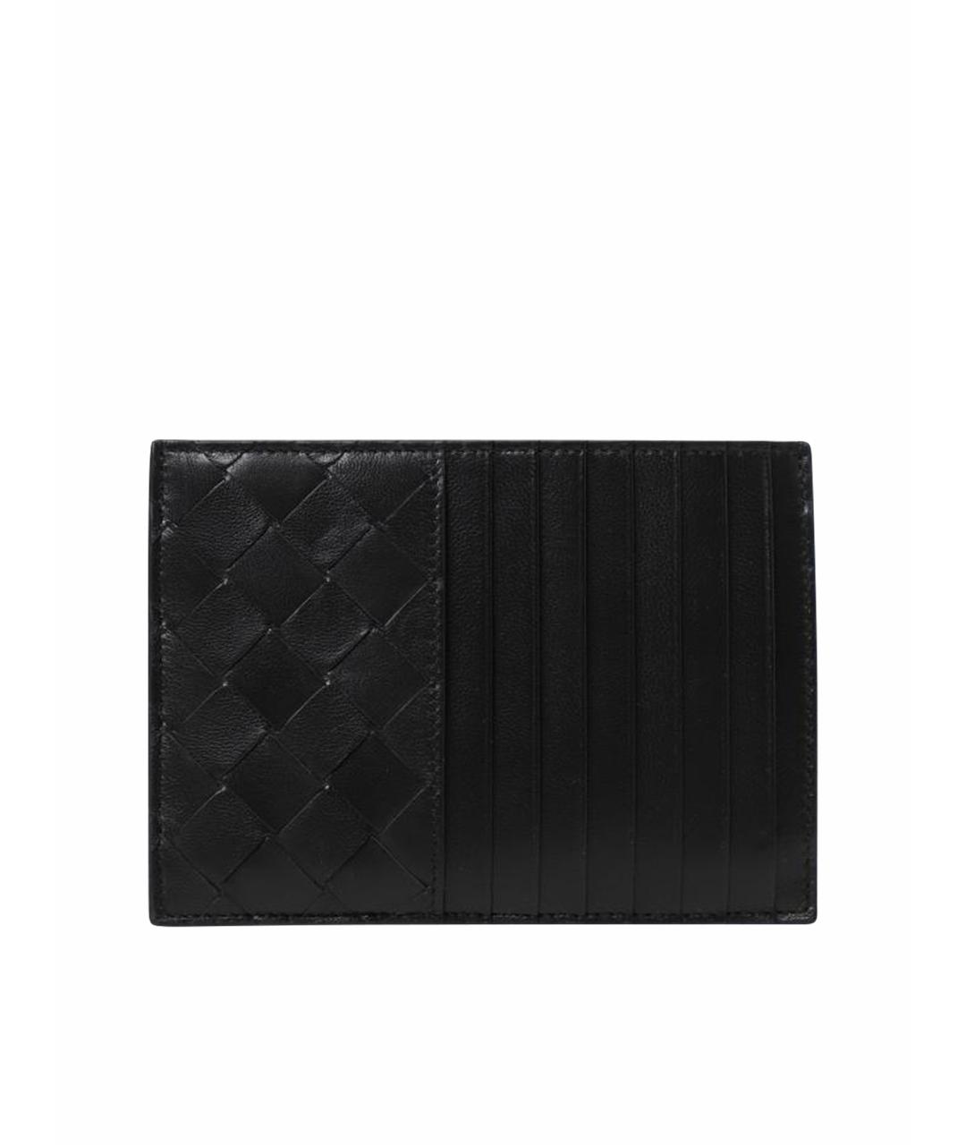 BOTTEGA VENETA Черный кожаный кардхолдер, фото 1