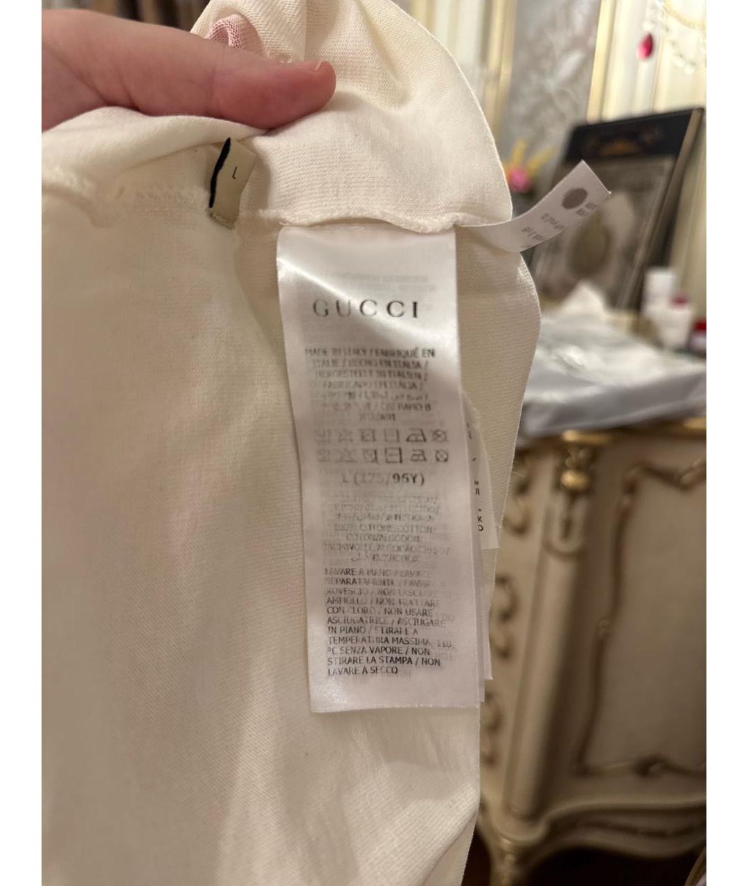 GUCCI Хлопковая футболка, фото 4