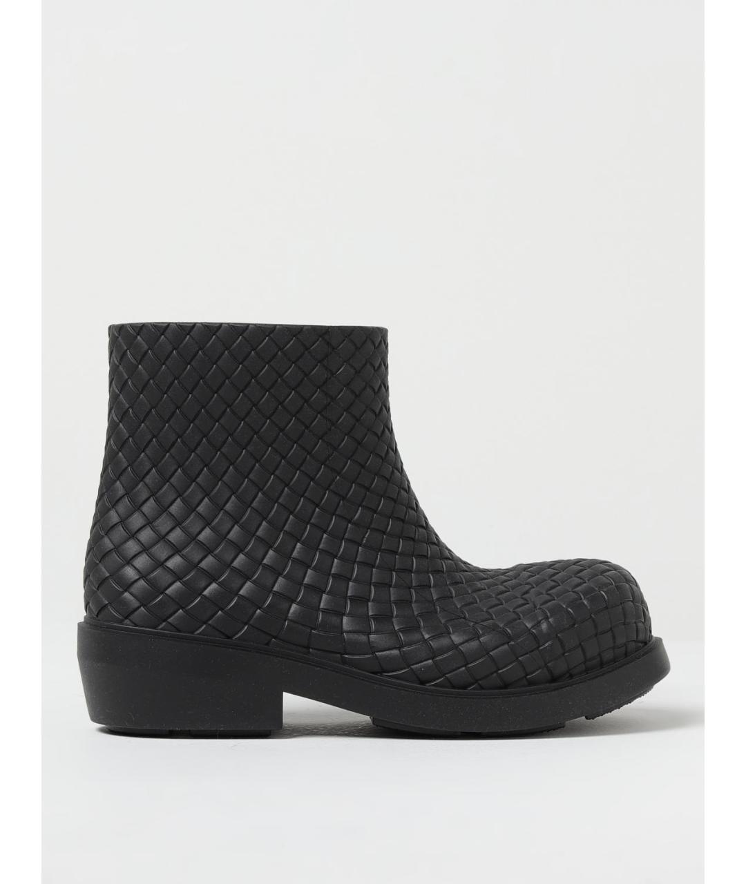 BOTTEGA VENETA Черные резиновые ботинки, фото 5