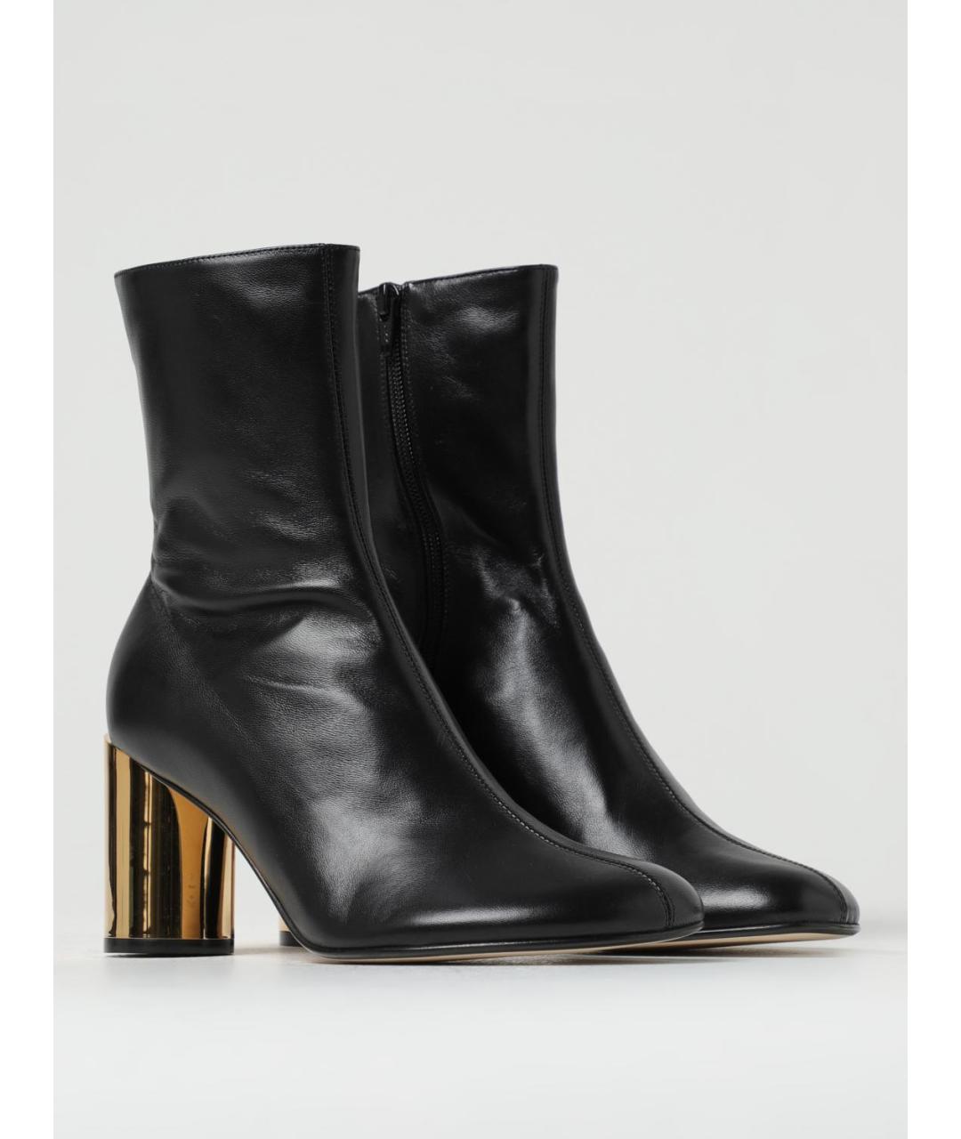 LANVIN Черные кожаные ботильоны, фото 2