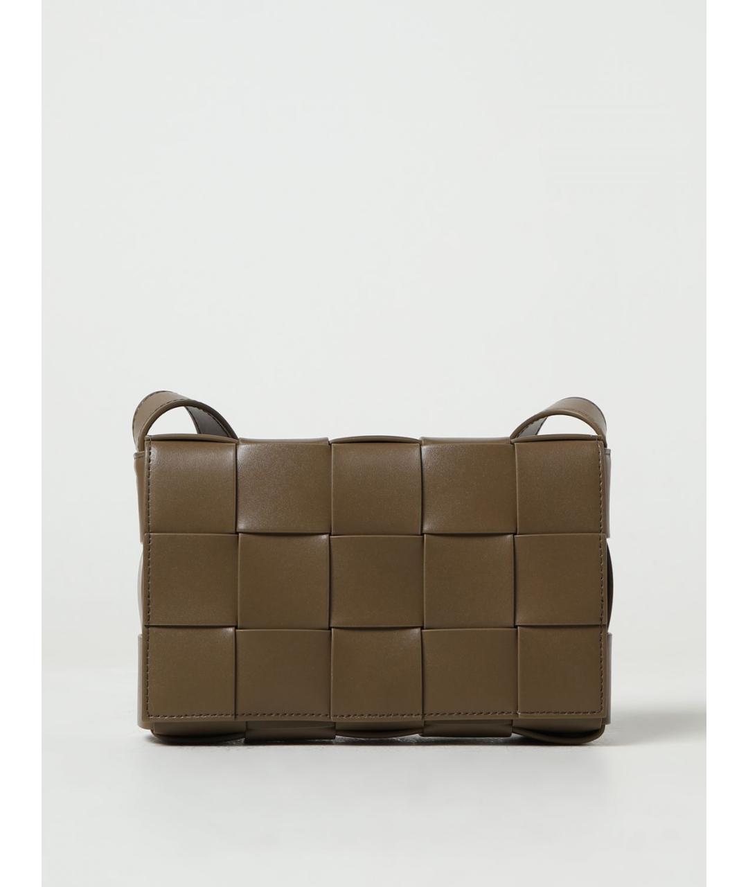 BOTTEGA VENETA Коричневая кожаная сумка на плечо, фото 5