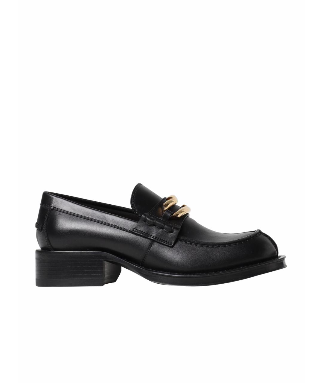 LANVIN Черные кожаные лоферы, фото 1