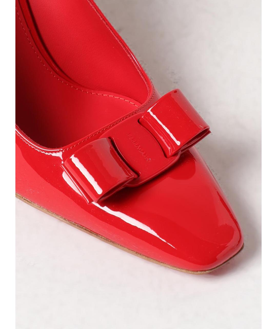 FERRAGAMO Красные туфли, фото 4