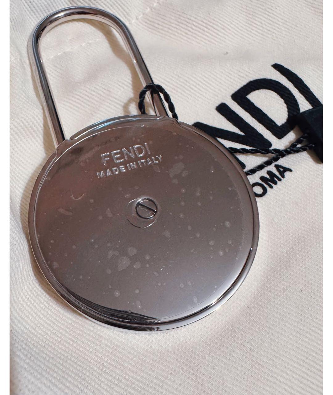 FENDI Коричневый брелок, фото 3