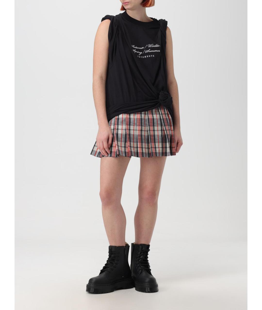 VETEMENTS Мульти юбка мини, фото 2
