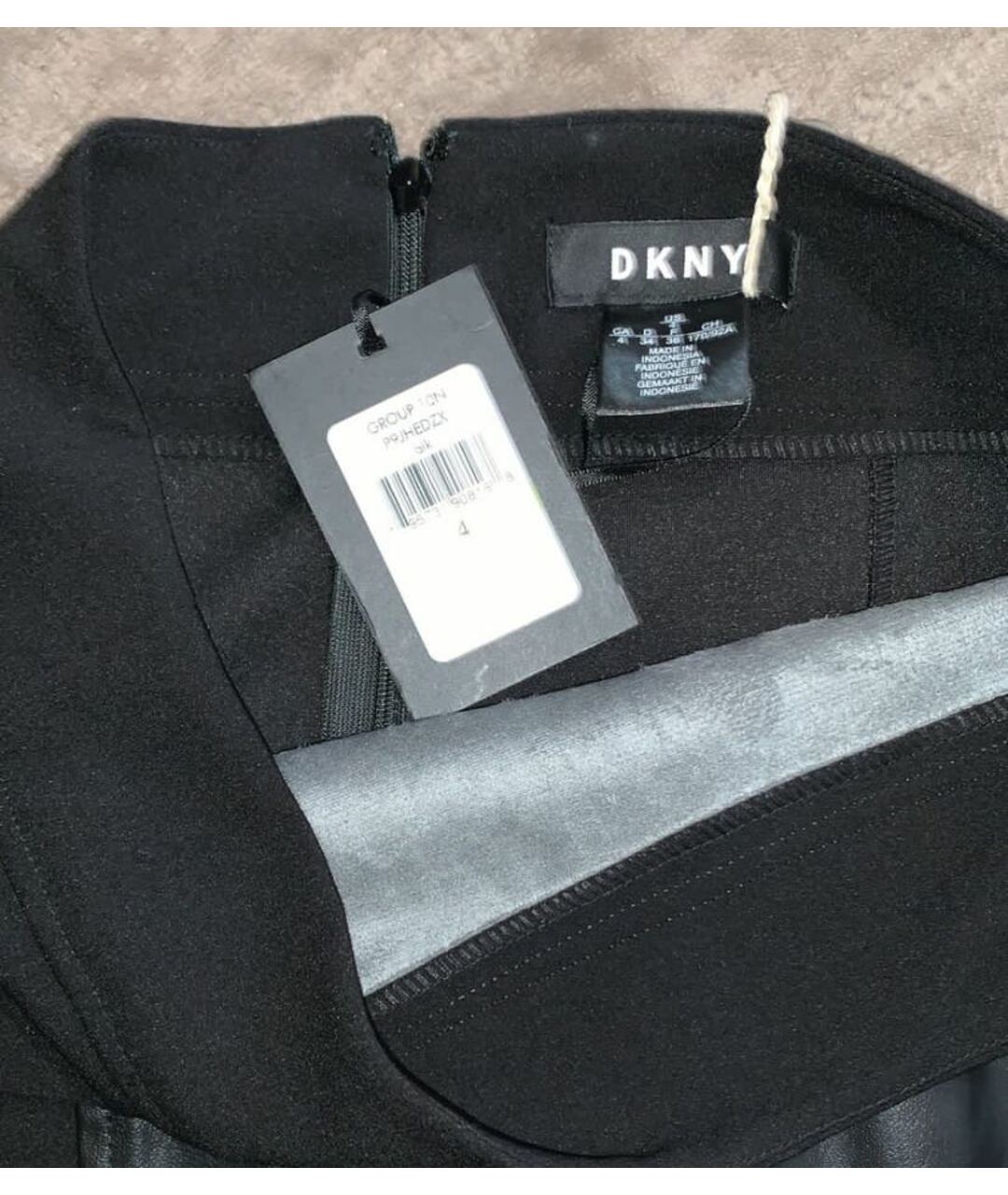 DKNY Черная юбка миди, фото 4