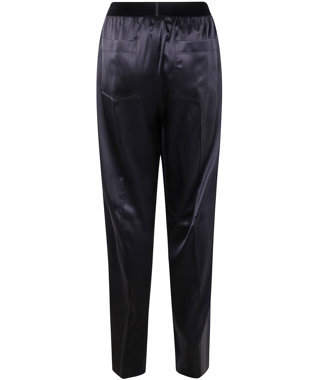TOM FORD Черные шелковые прямые брюки, фото 2