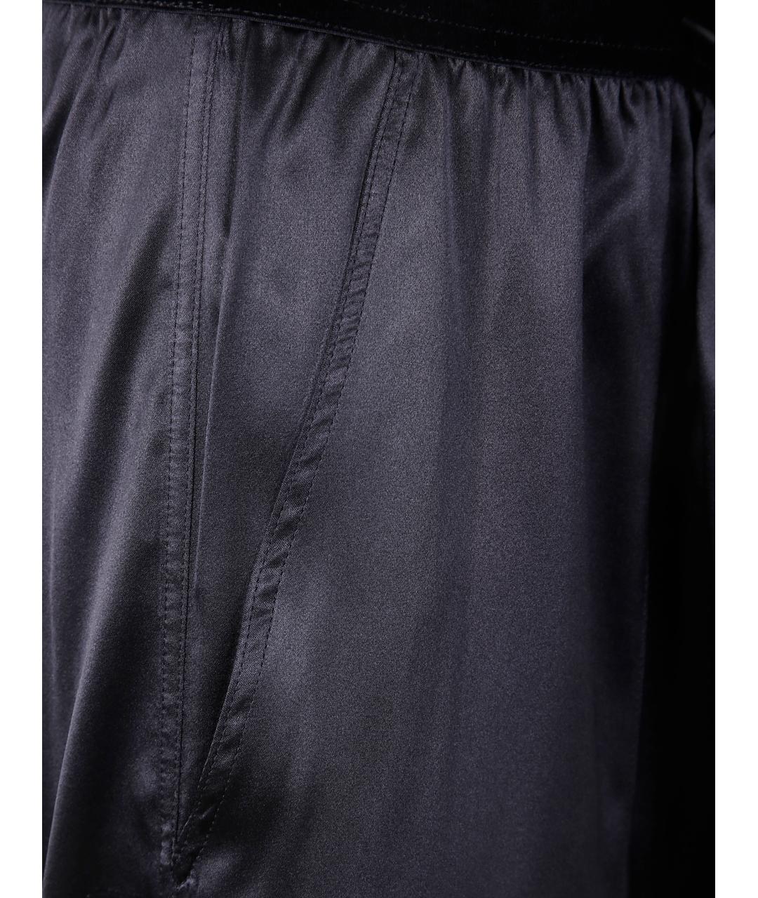 TOM FORD Черные шелковые прямые брюки, фото 3