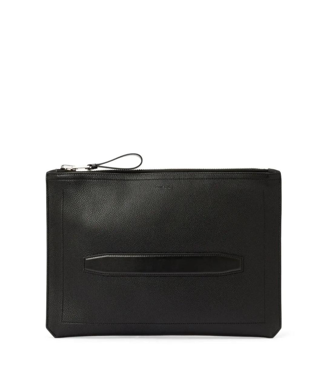 TOM FORD Черный кожаный кошелек, фото 1