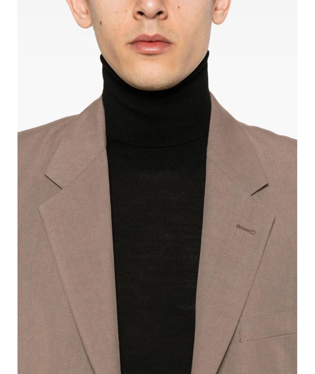 JIL SANDER Черный шерстяной джемпер / свитер, фото 2
