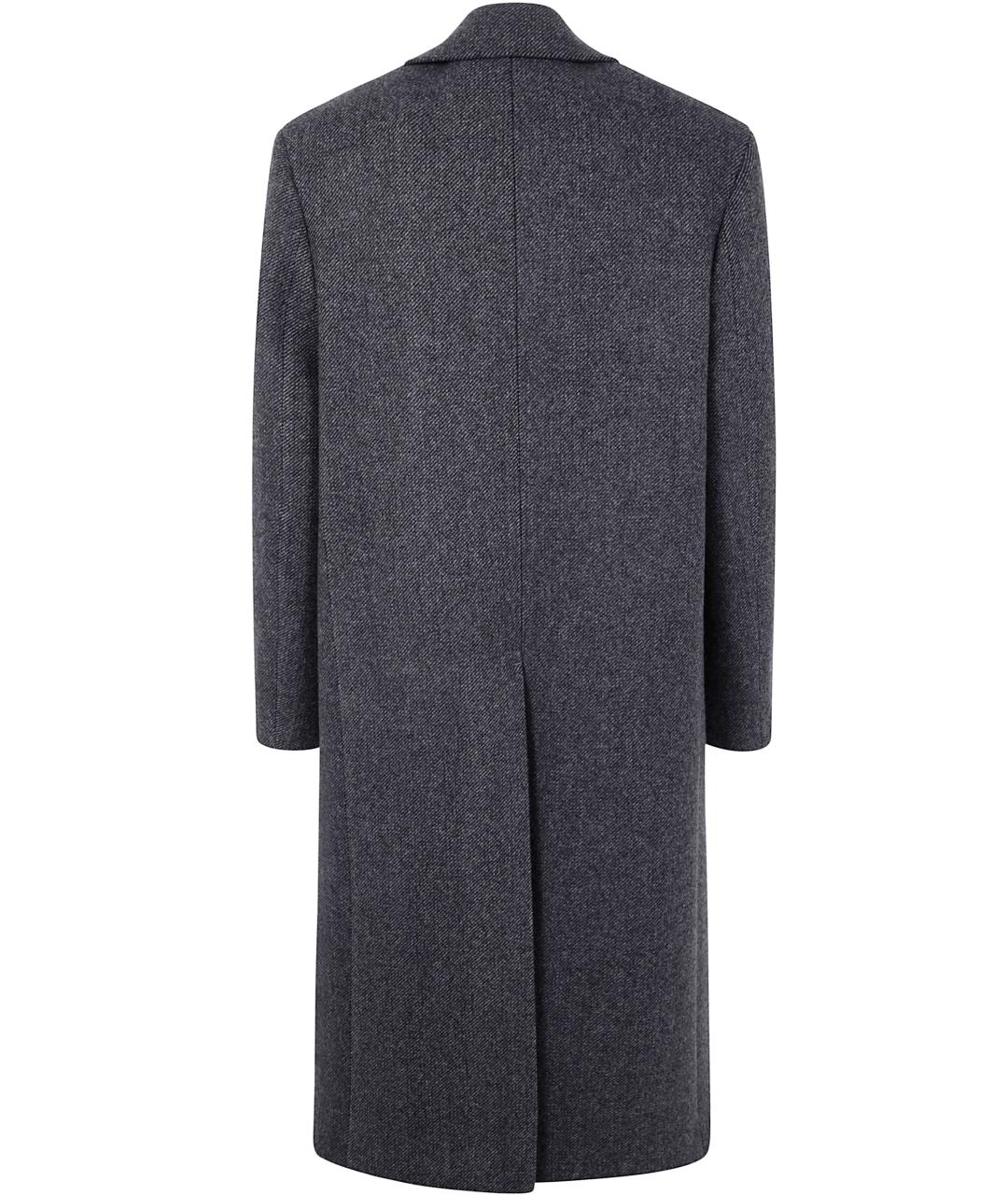 JIL SANDER Серое шерстяное пальто, фото 2