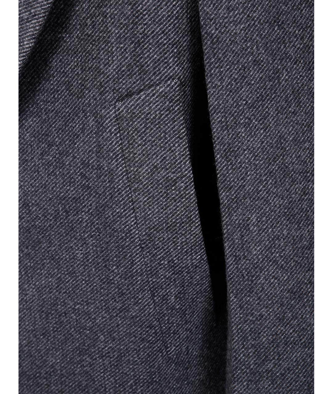JIL SANDER Серое шерстяное пальто, фото 3
