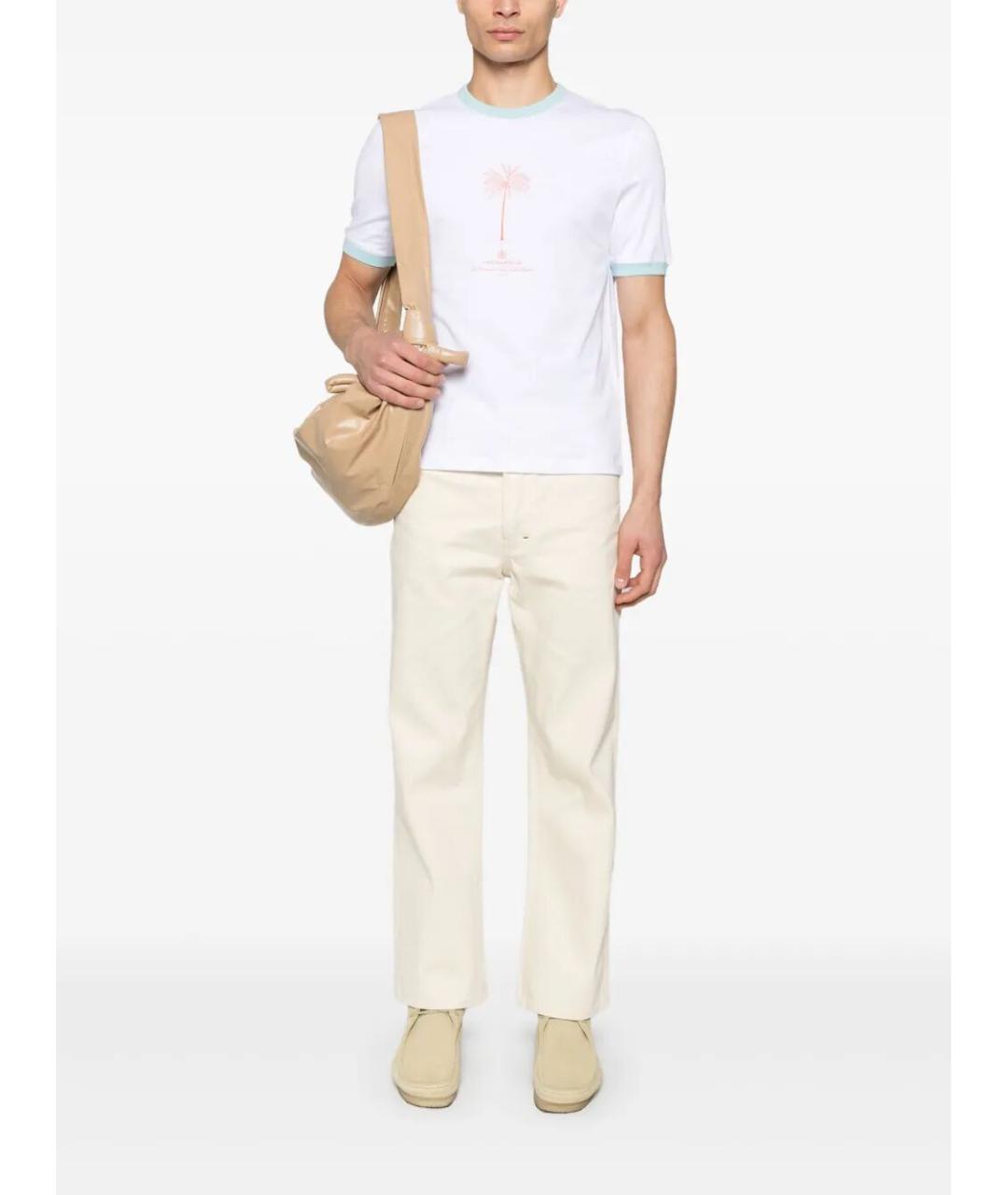 JACQUEMUS Белая хлопковая футболка, фото 3