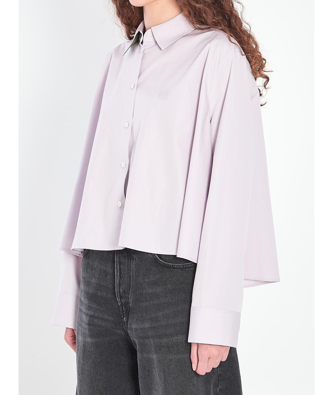 LOEWE Фиолетовая хлопковая рубашка, фото 3