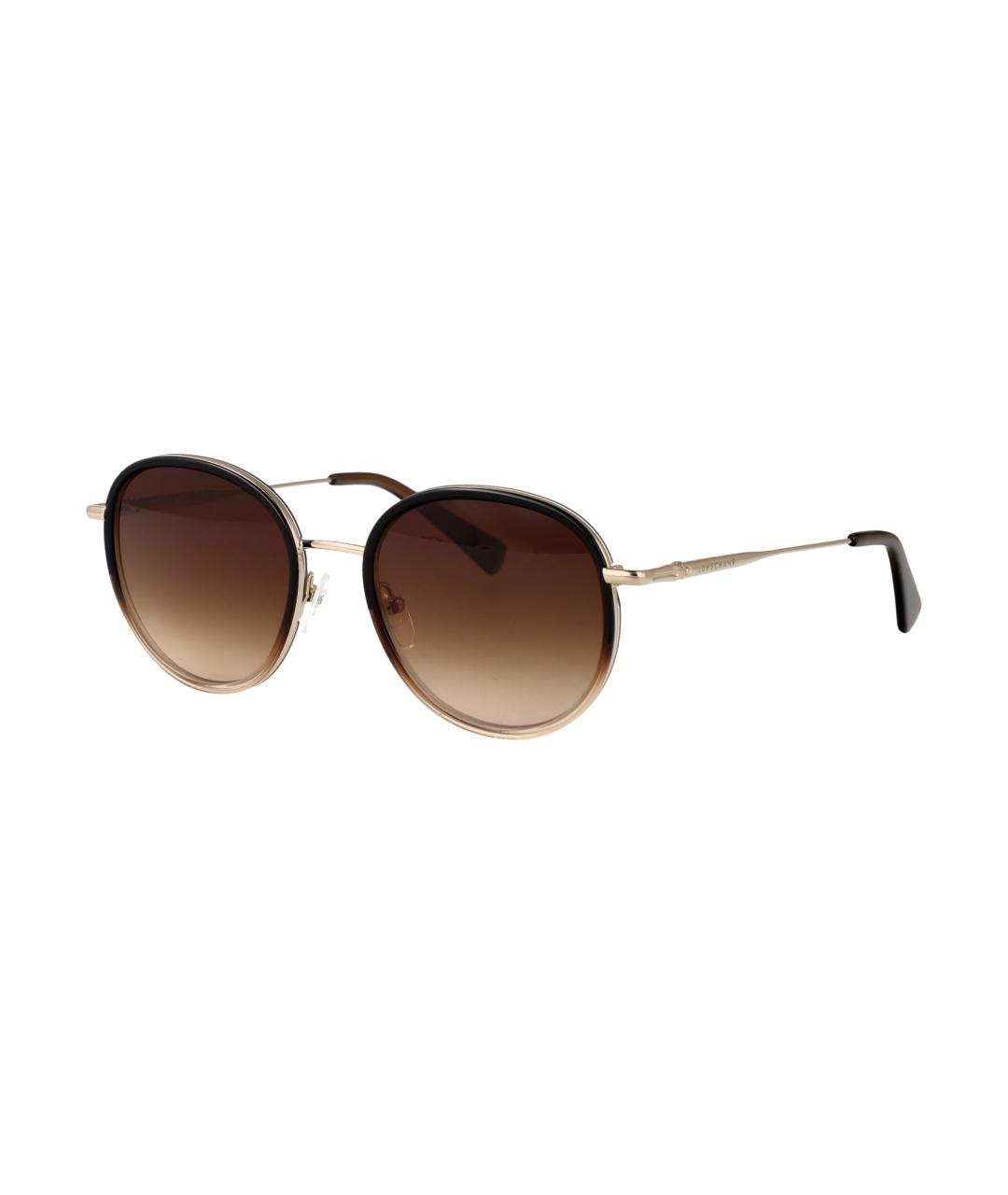 LONGCHAMP Золотые металлические солнцезащитные очки, фото 2