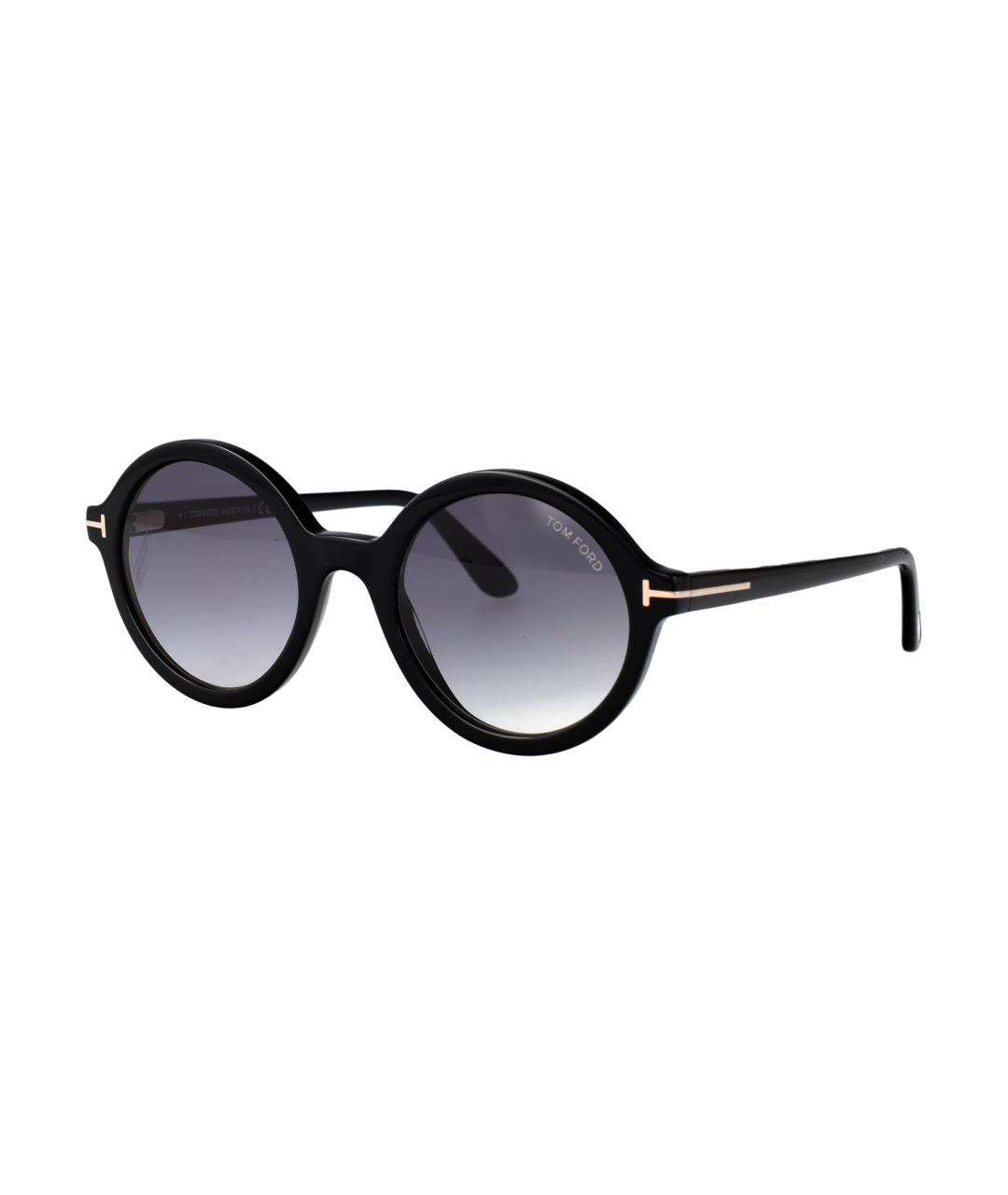 TOM FORD Черные пластиковые солнцезащитные очки, фото 2
