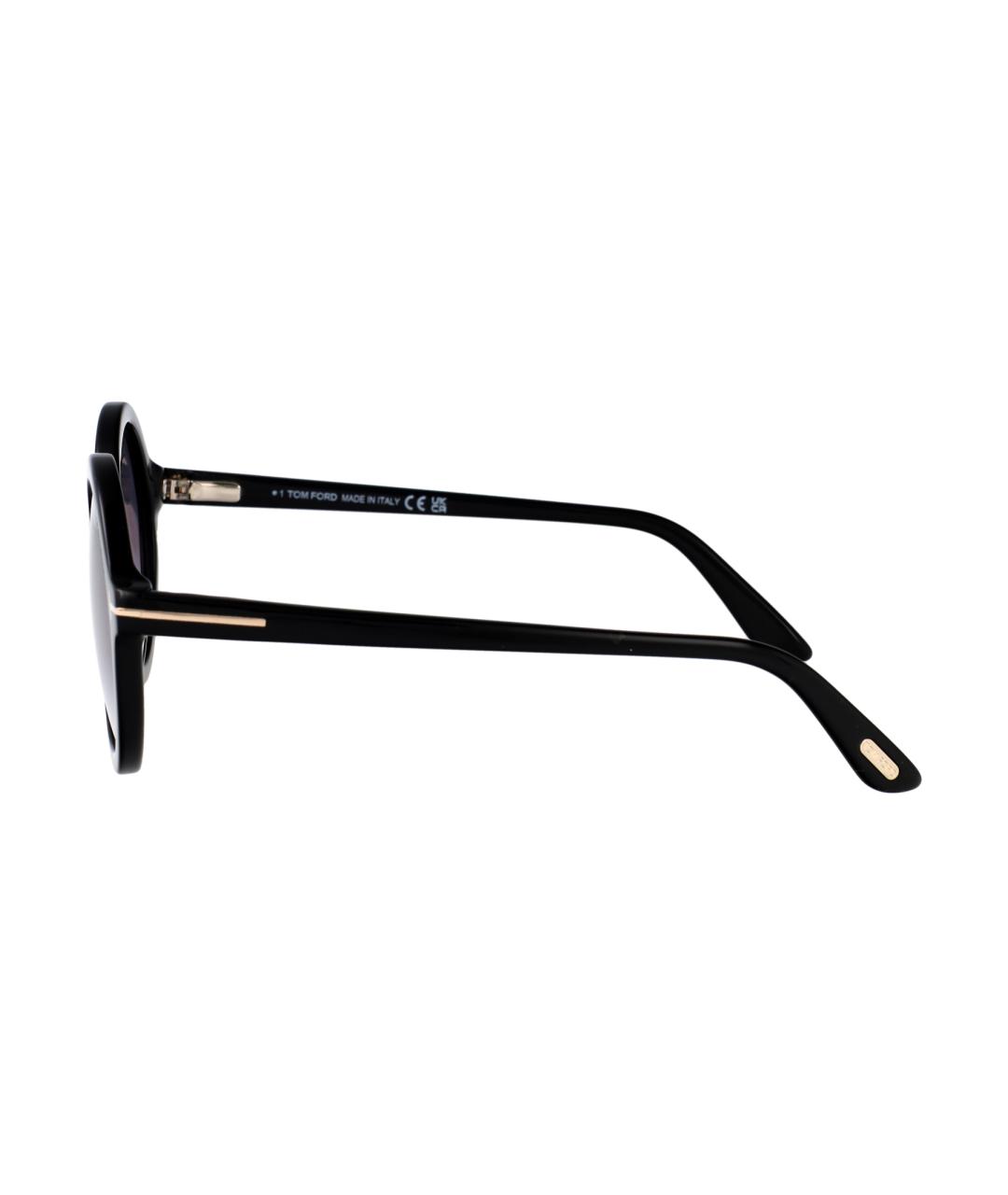 TOM FORD Черные пластиковые солнцезащитные очки, фото 3