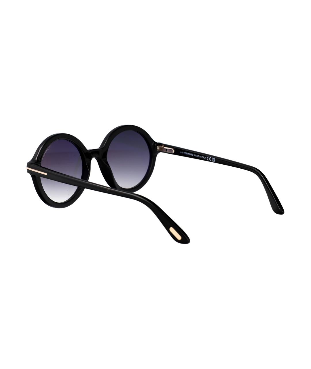 TOM FORD Черные пластиковые солнцезащитные очки, фото 4