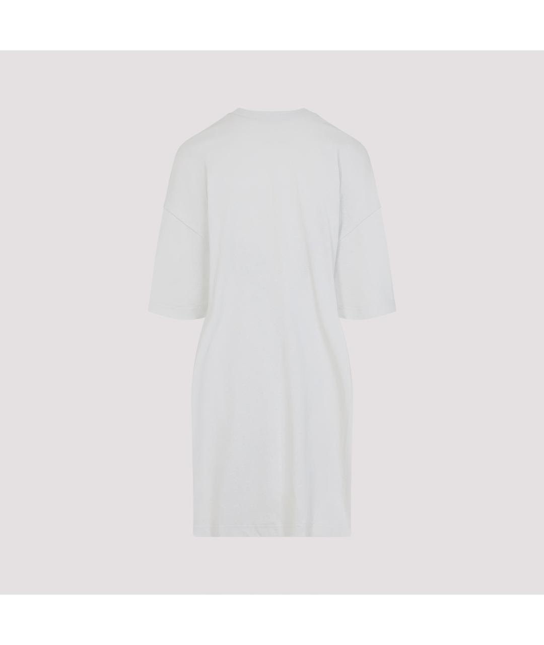 BALENCIAGA Белое хлопковое повседневное платье, фото 3
