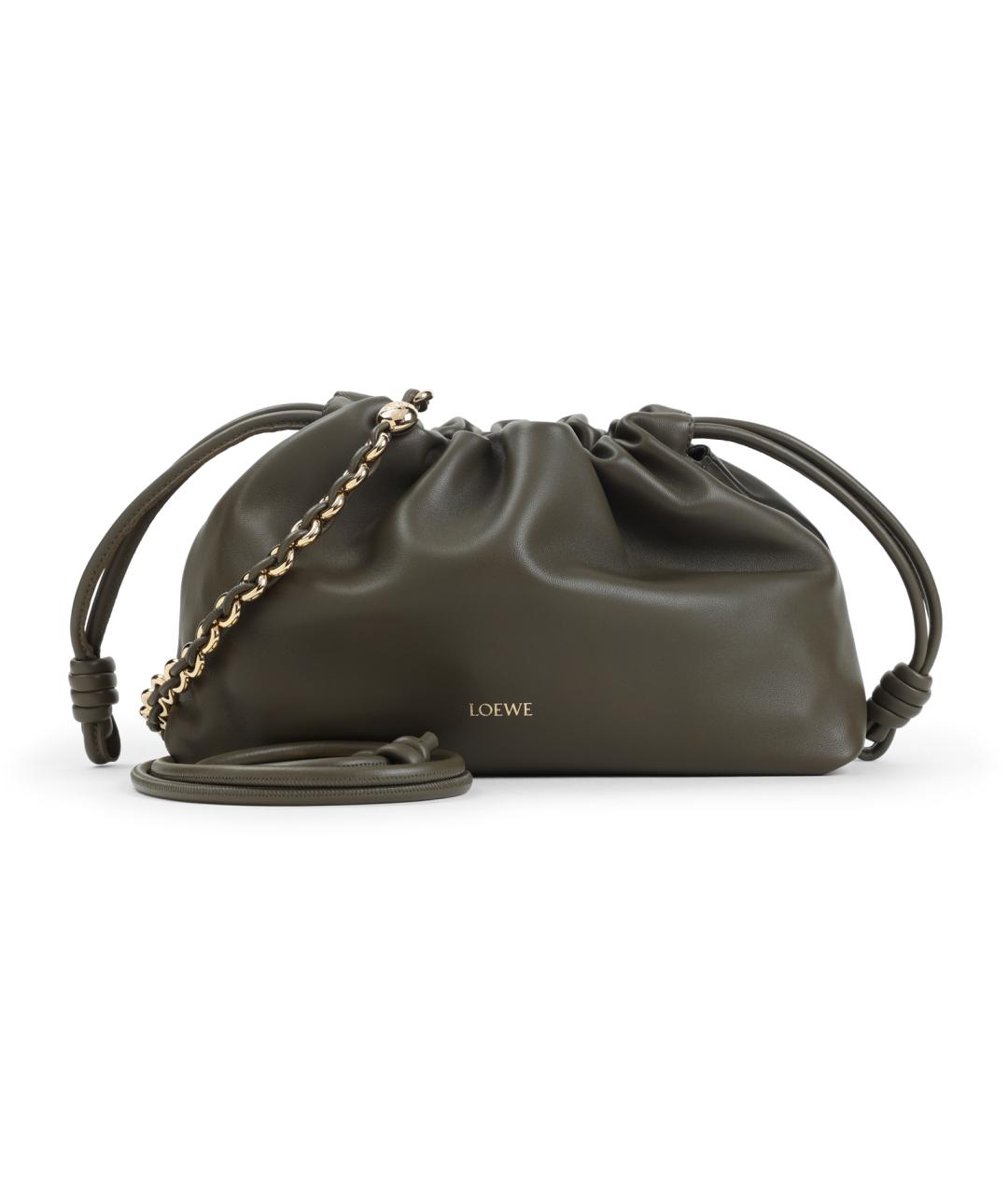LOEWE Зеленая кожаная сумка через плечо, фото 1