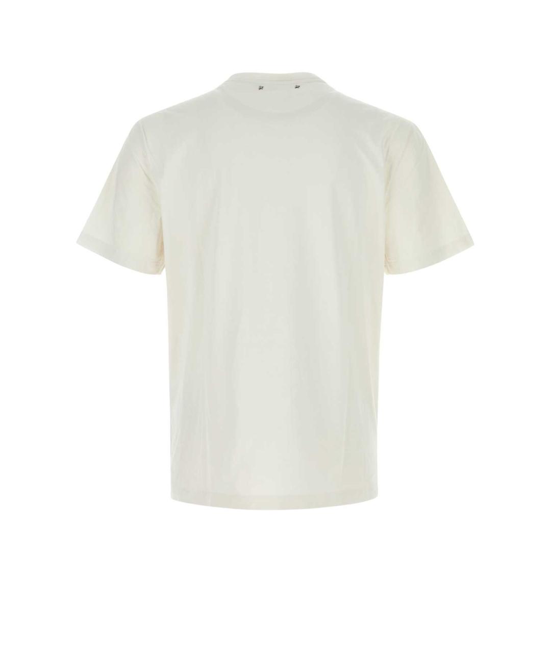 GOLDEN GOOSE DELUXE BRAND Белая хлопковая футболка, фото 2