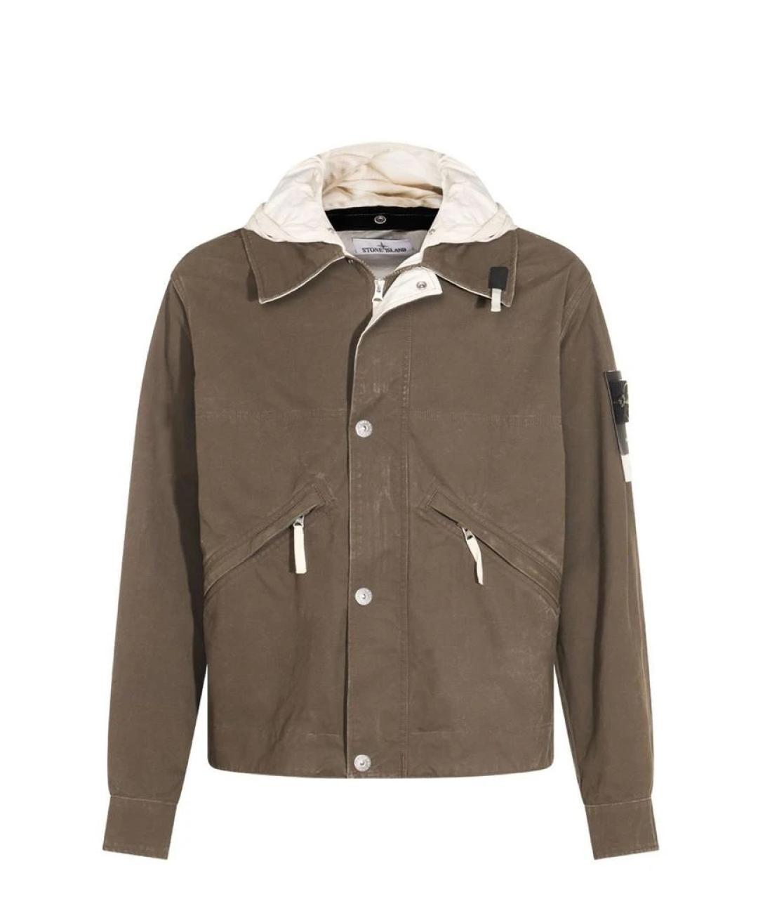 STONE ISLAND Хаки хлопковая парка, фото 1