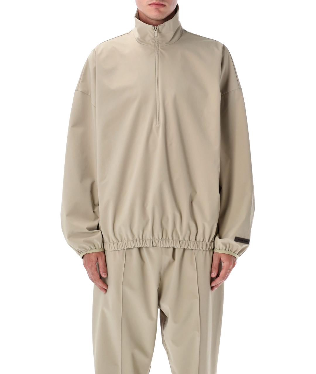 FEAR OF GOD ESSENTIALS Бежевая полиэстеровая куртка, фото 2