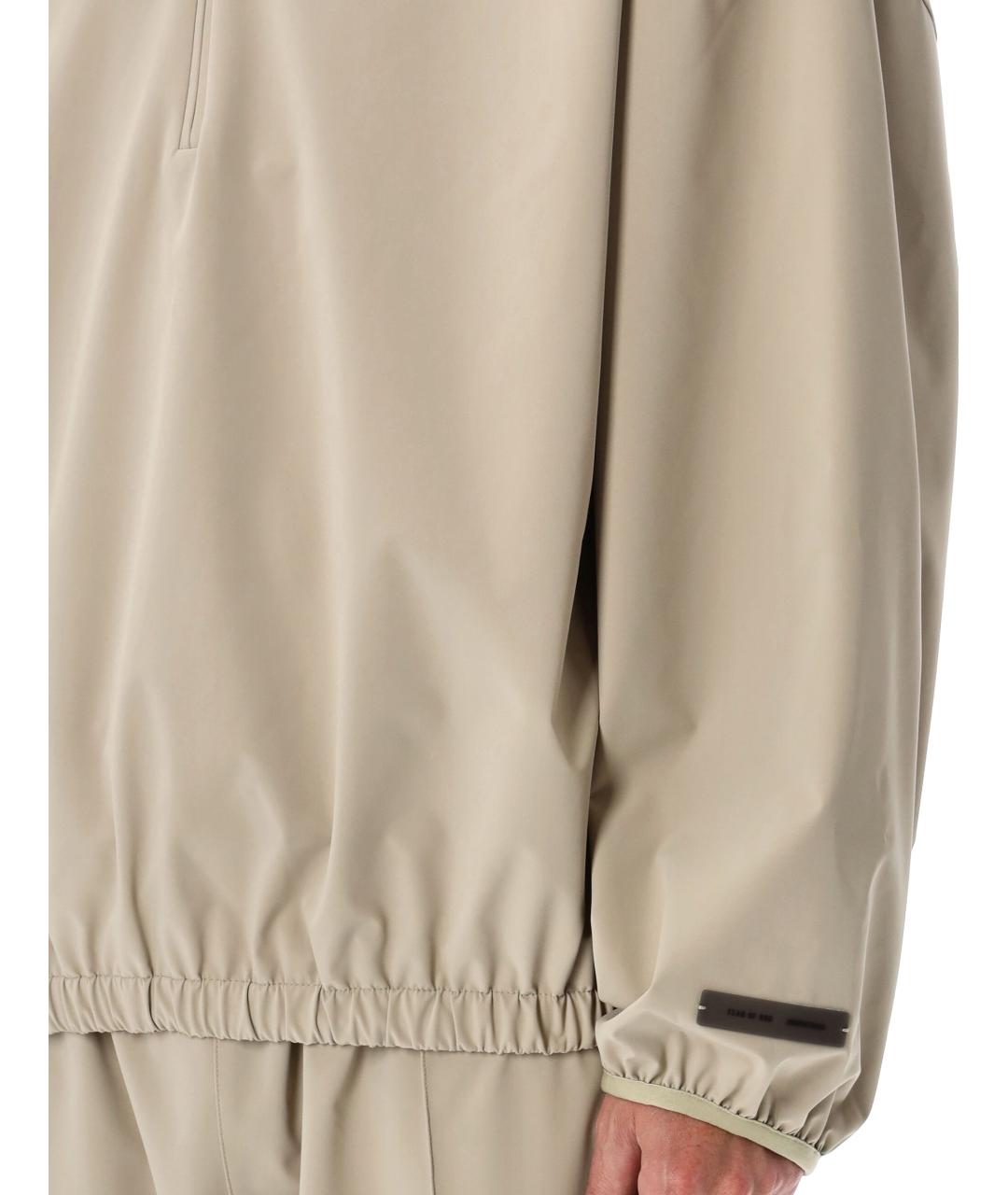 FEAR OF GOD ESSENTIALS Бежевая полиэстеровая куртка, фото 4