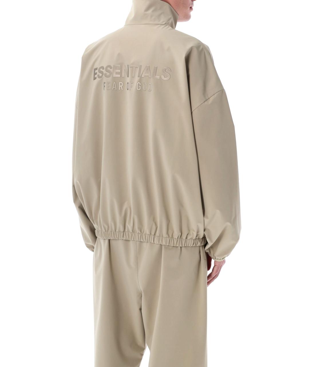 FEAR OF GOD ESSENTIALS Бежевая полиэстеровая куртка, фото 3