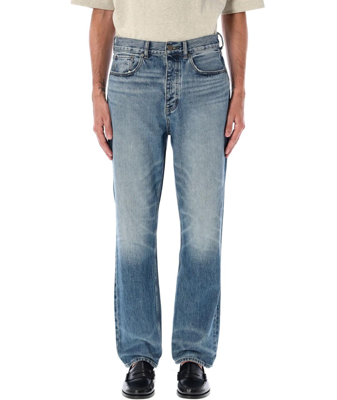 FEAR OF GOD ESSENTIALS Голубые хлопковые прямые джинсы, фото 2
