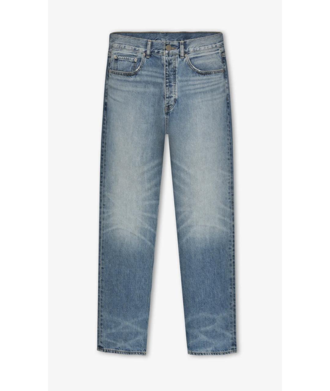 FEAR OF GOD ESSENTIALS Голубые хлопковые прямые джинсы, фото 5