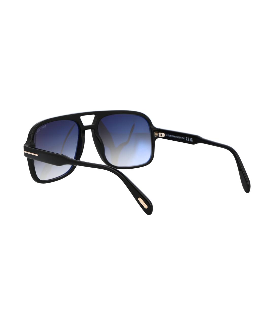TOM FORD Черные металлические солнцезащитные очки, фото 4