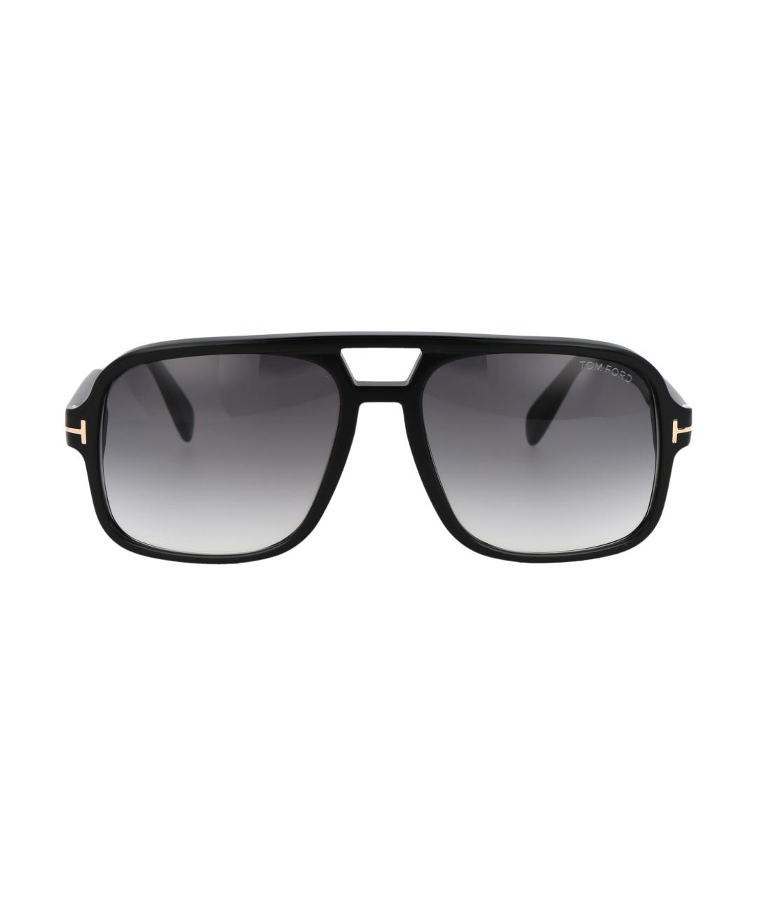 TOM FORD Черные металлические солнцезащитные очки, фото 1