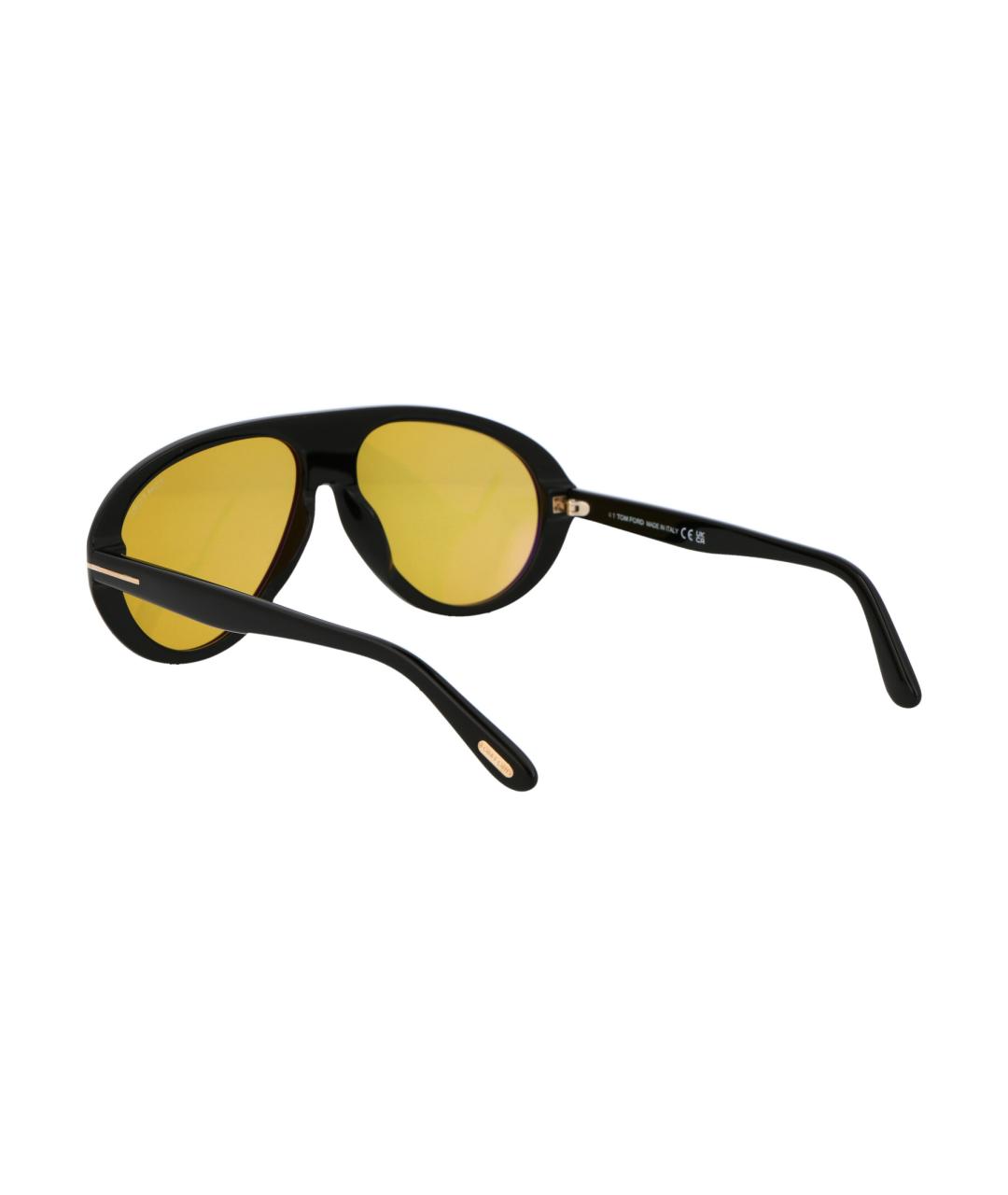 TOM FORD Черные пластиковые солнцезащитные очки, фото 4