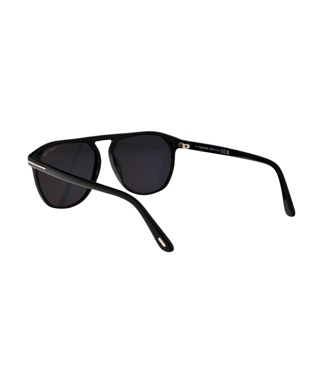 TOM FORD Черные металлические солнцезащитные очки, фото 4